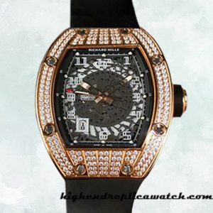 High End Replica Richard Mille RM010 RM010-002 Around 50*42mm Men Mechanical Transparent Dial