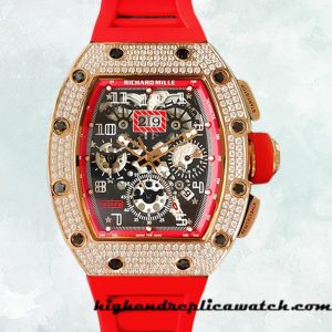 High End Replica Richard Mille RM011 Around 45mm RM011-022 Men Diamond Bezel