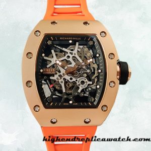 High End Replica Richard Mille RM35 Around 48*40mm Men RM35-020 Rose Gold-tone