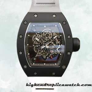 High End Replica Richard Mille RM055 Around 50*43mm RM055-001 Men Transparent Dial