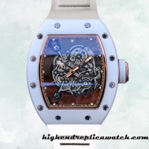 High End Replica Richard Mille RM055 RM055-006 Around 50*42mm Men Transparent Dial
