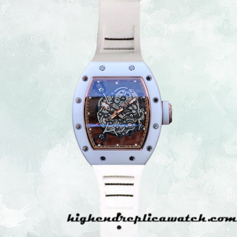 High End Replica Richard Mille RM055 RM055-006 Around 50*42mm Men Transparent Dial - Image 2
