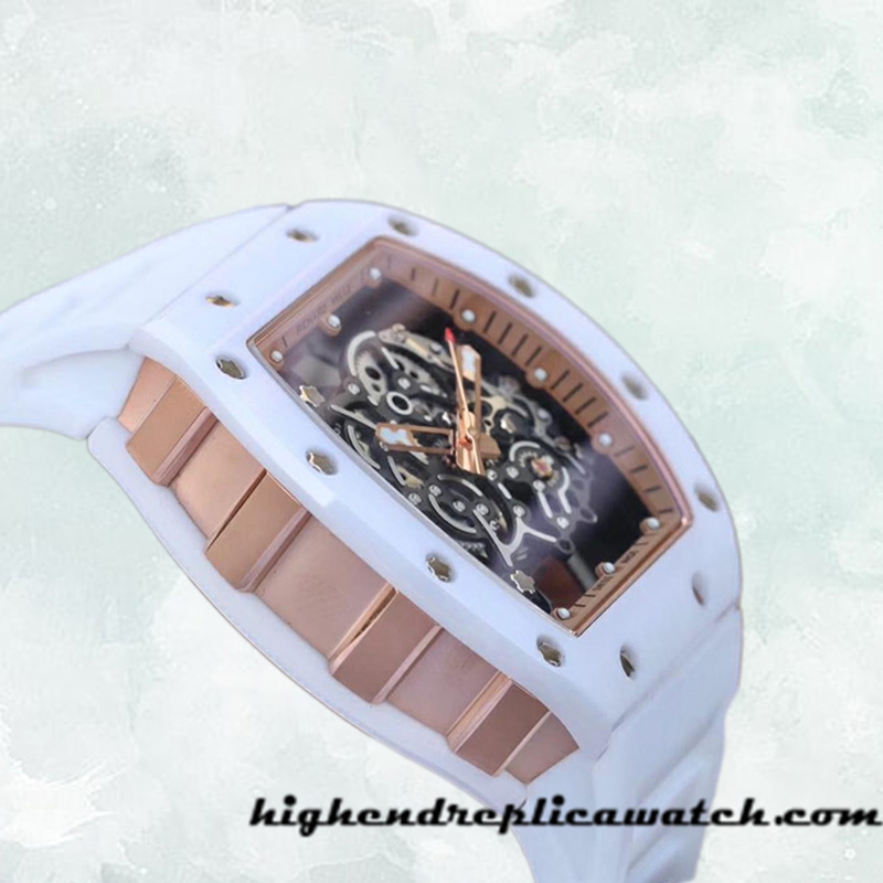 High End Replica Richard Mille RM055 RM055-006 Around 50*42mm Men Transparent Dial - Image 3