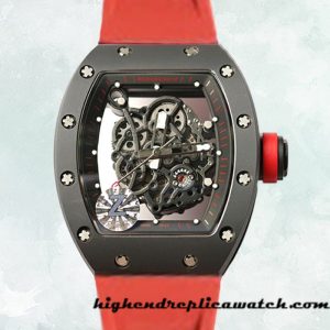 High End Replica Richard Mille RM055 Men RM055-020 Around 50*43mm Black Mechanical
