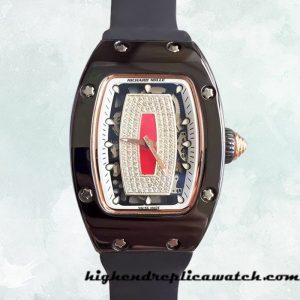 High End Replica Richard Mille RM07-01 RM07-01-004 Ladies Around 31*45mm Ceramics Bezel