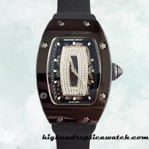 High End Replica Richard Mille RM07-01 RM07-01-008 Ladies Around 31*45mm Automatic Rubber Band