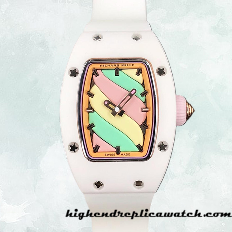 High End Replica Richard Mille RM07-03 Around 31*45mm Ladies RM07-03-001 Rubber Band