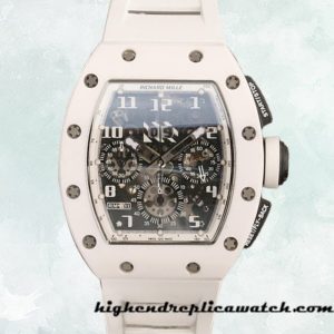 High End Replica Richard Mille RM011 RM011-006 Around 50*40mm Men White