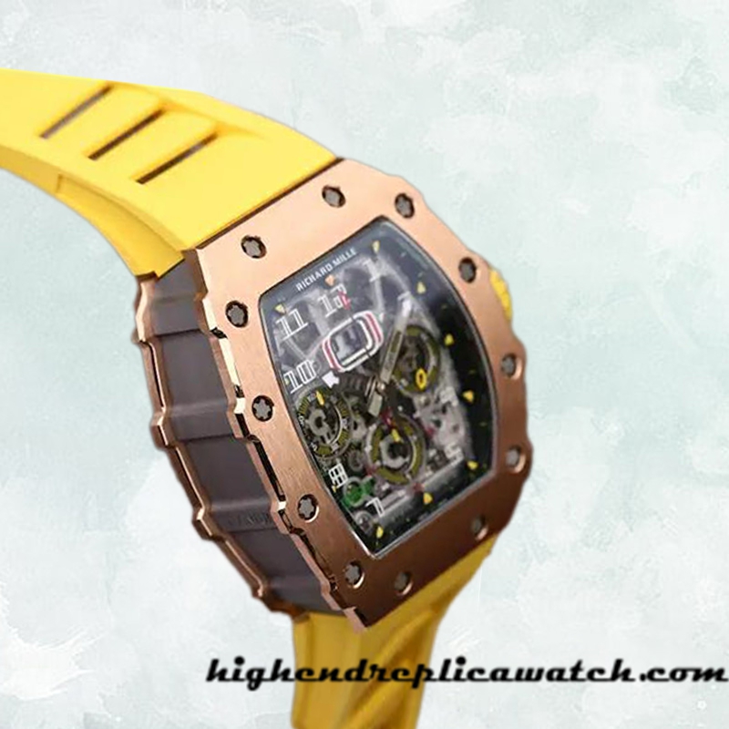 High End Replica Richard Mille RM11-03 Men RM11-03-001 Around 50*40mm Rubber Band - Image 3