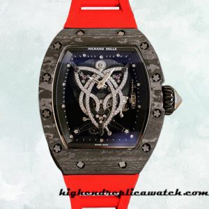 High End Replica Richard Mille RM019 RM019-002 Around 45*38mm Men Black Carbon Fiber