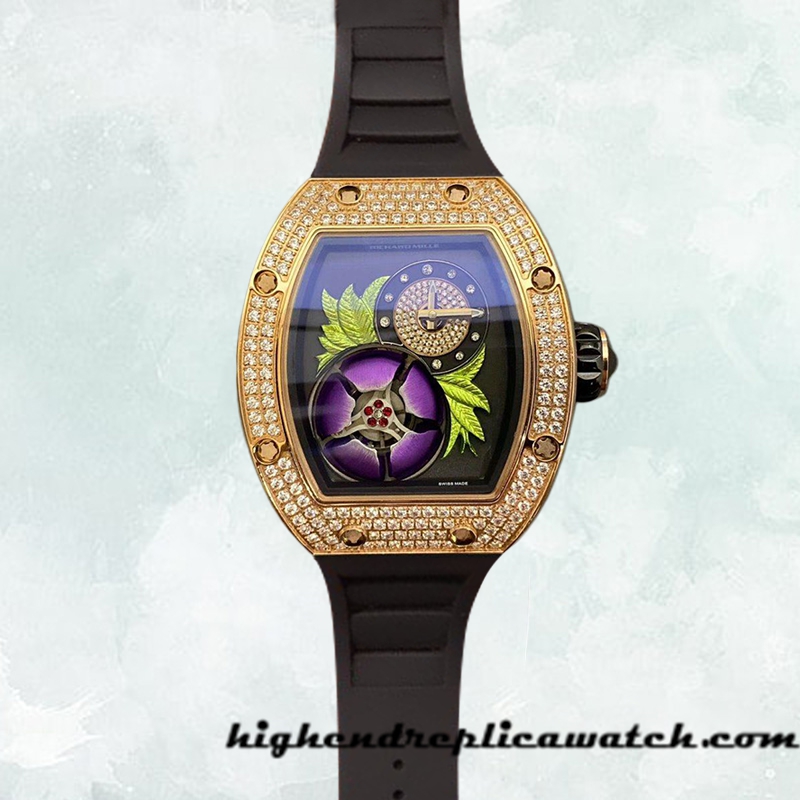 High End Replica Richard Mille RM19-02 Around 50*42mm RM19-02-001 Men Rubber Band Hand Wind - Image 2