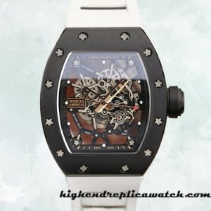 High End Replica Richard Mille RM035 Men Around 50*42mm RM035-009 Rubber Band Mechanical