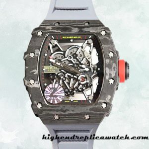 High End Replica Richard Mille RM35-02 Around 50*42mm Men RM35-02-003 Carbon Fiber Slate Grey