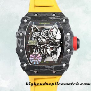 High End Replica Richard Mille RM35-02 Men RM35-02-004 Around 50*42mm Carbon Fiber