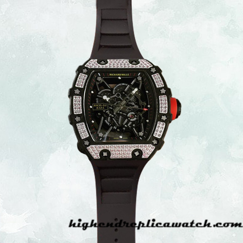 High End Replica Richard Mille RM35-02 Around 50*42mm Men RM35-02-020 Transparent Dial - Image 2