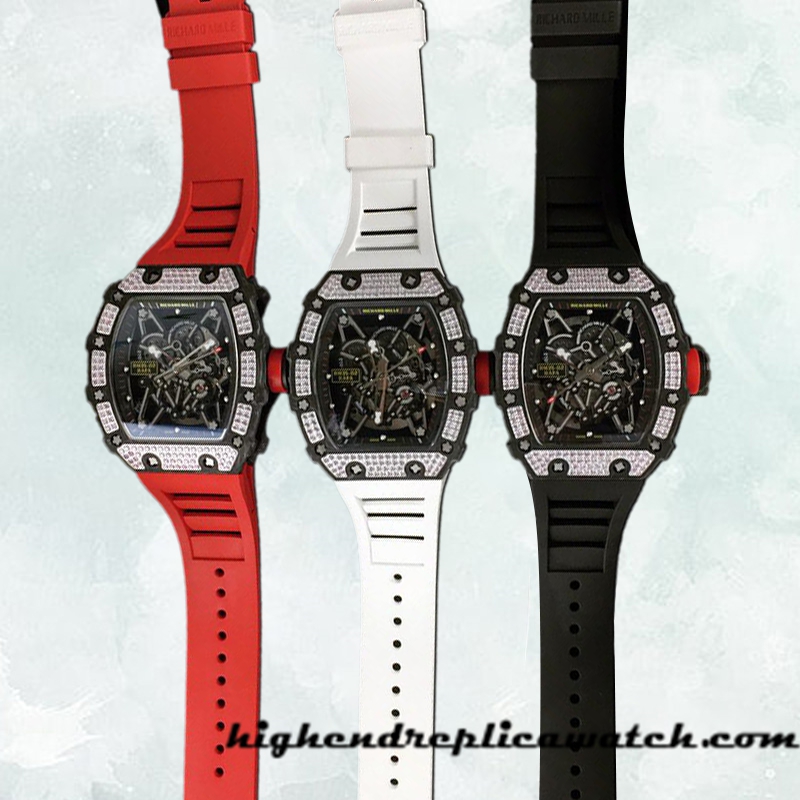 High End Replica Richard Mille RM35-02 Around 50*42mm Men RM35-02-020 Transparent Dial - Image 3