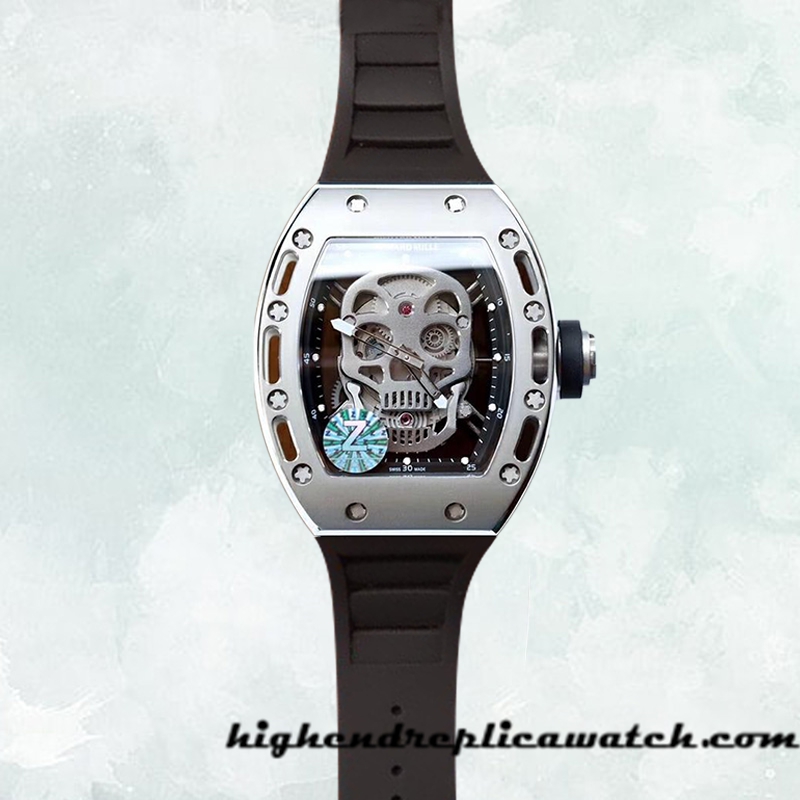High End Replica Richard Mille RM52-01 RM52-01-003 Men Around 50*43mm Rubber Band - Image 2