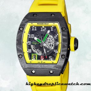High End Replica Richard Mille RM 005 RM 005-001 50*42mm Men Transparent Dial Black