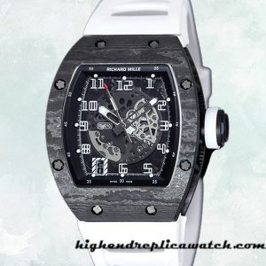 High End Replica Richard Mille RM 010 Men RM 010-006 50*42mm Transparent Dial Black