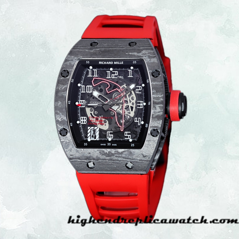 High End Replica Richard Mille RM 010 RM 010-009 Men 50*42mm Transparent Dial - Image 2