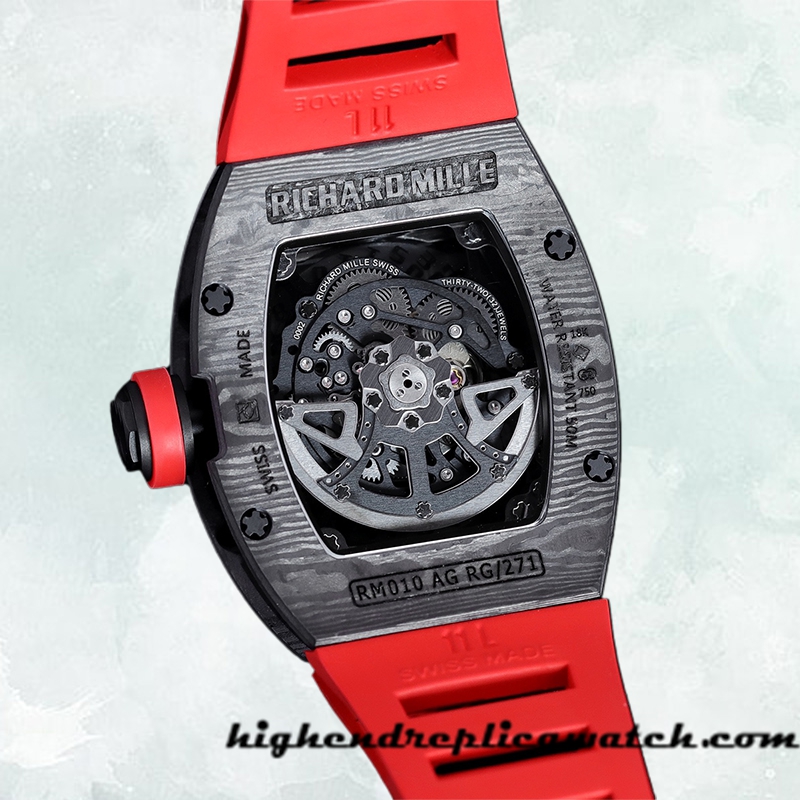 High End Replica Richard Mille RM 010 RM 010-009 Men 50*42mm Transparent Dial - Image 3