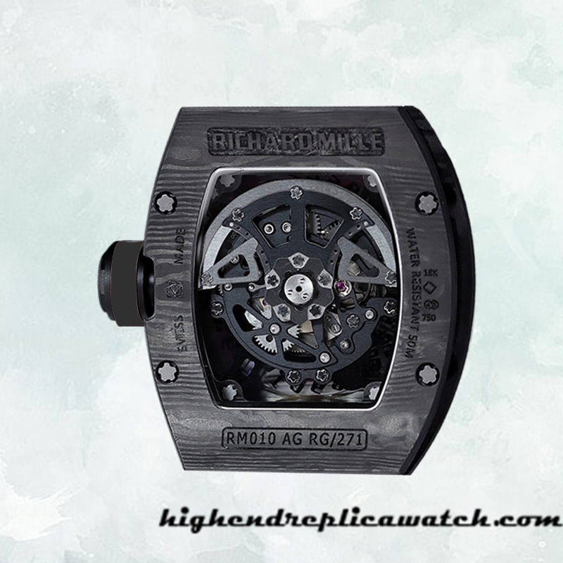 High End Replica Richard Mille RM 010 RM 010-013 Men 50*42mm Carbon Fiber - Image 3