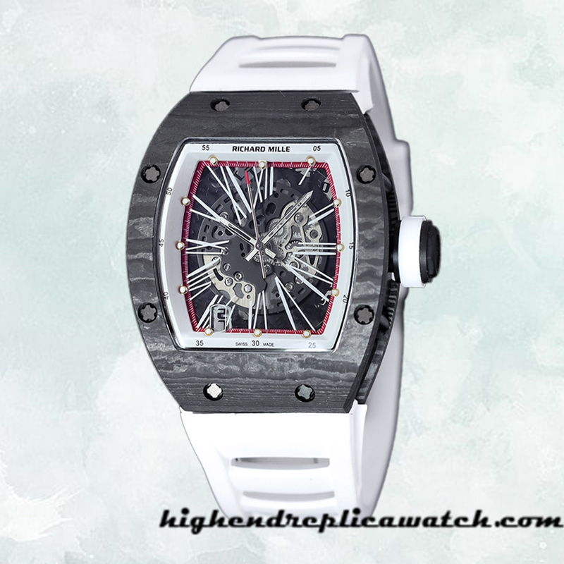 High End Replica Richard Mille RM 010 RM 010-015 50*42mm Men Transparent Dial - Image 2