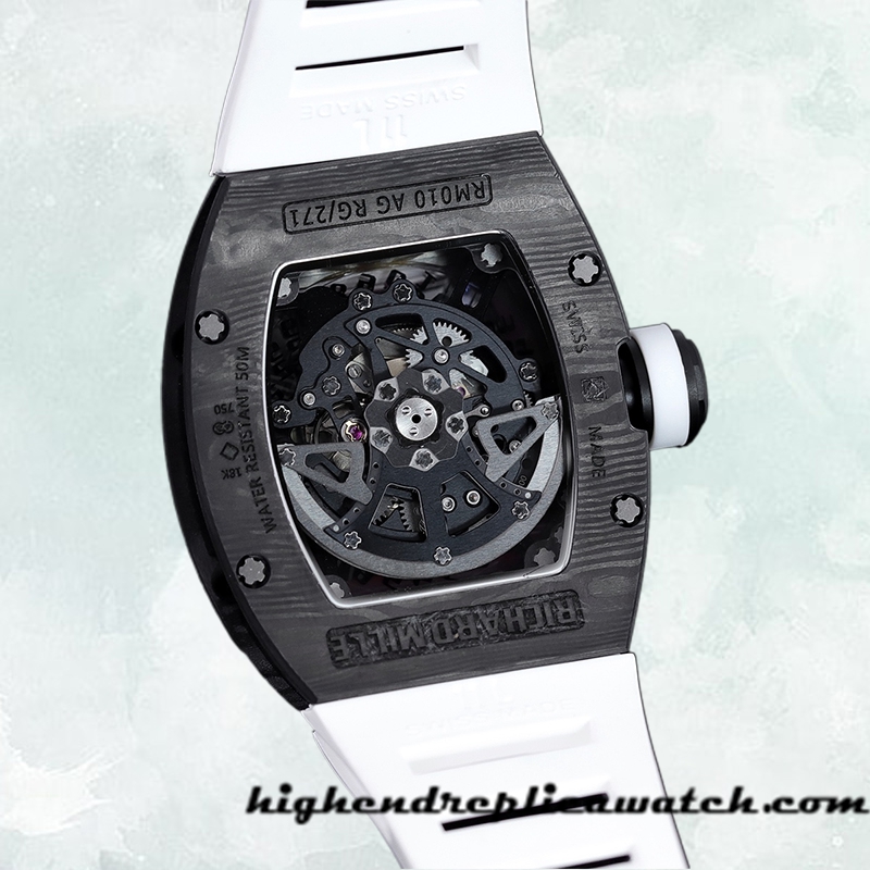High End Replica Richard Mille RM 010 RM 010-015 50*42mm Men Transparent Dial - Image 4