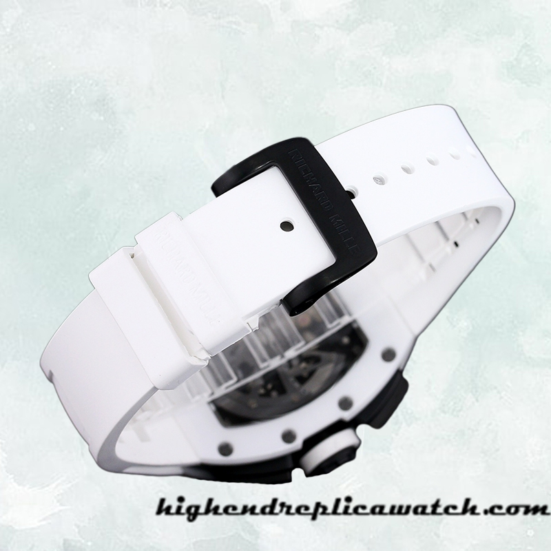 High End Replica Richard Mille RM 011 RM 011-028 50*40mm Men Rubber Band - Image 4