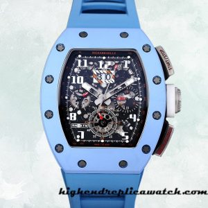 High End Replica Richard Mille RM 011 50*40mm Men RM 011-029 Blue Automatic