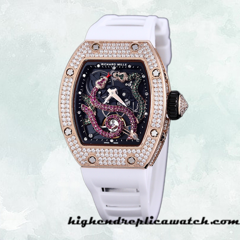 High End Replica Richard Mille RM 026 Unisex RM 026-001 45*39mm Automatic Transparent Dial - Image 2