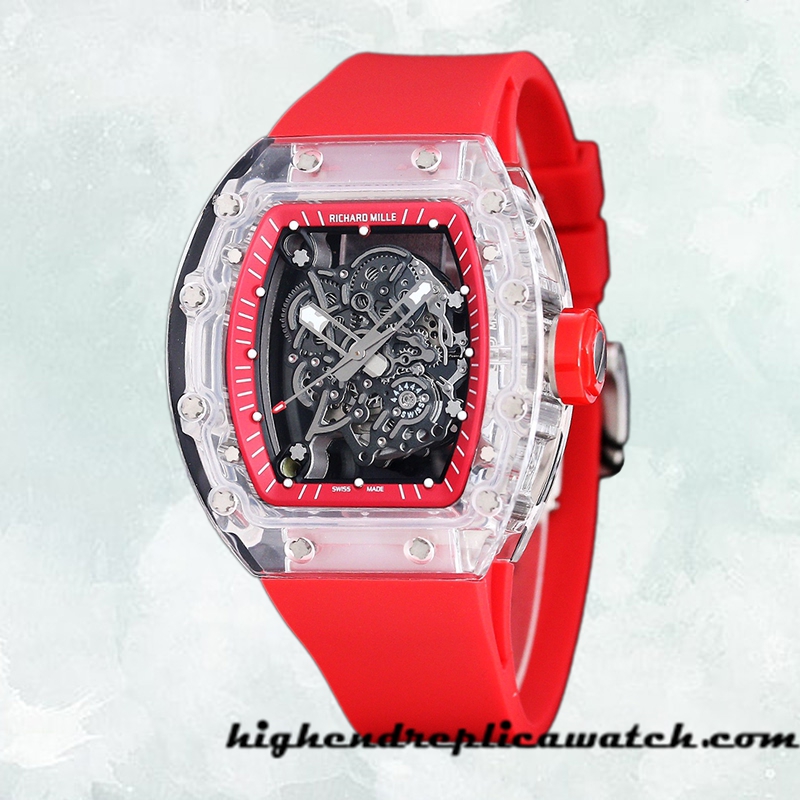High End Replica Richard Mille RM 055 Men RM 055-024 50*42mm Acrylic - Image 2