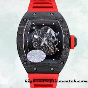High End Replica Richard Mille RM055 Around 50*40mm Men RM055 Deployment Rubber Band