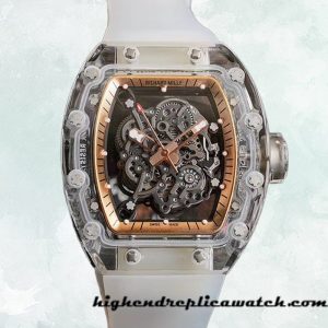 High End Replica Richard Mille RM055 Men Around 50*40mm RM055 Deployment Transparent