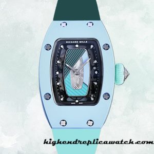 High End Replica Richard Mille RM07-01 Ladies Around 45*31mm RM07-01 Transparent Dial