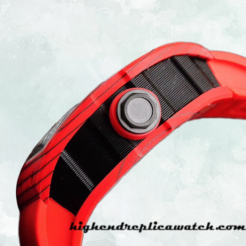 High End Replica Richard Mille RM52-06 RM52-06 Men Around 50*40mm Deployment Red - Image 4