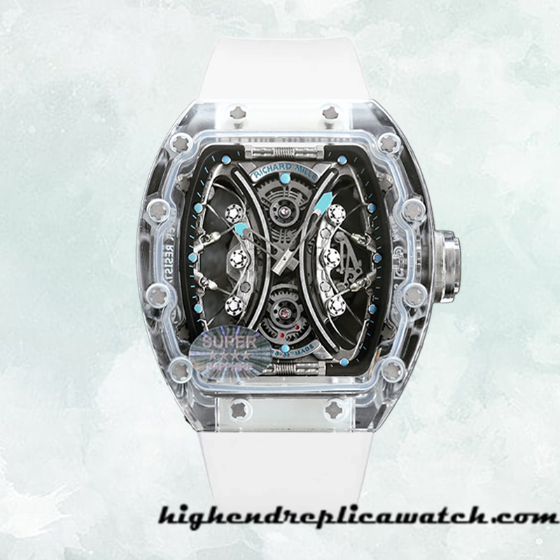 High End Replica Richard Mille RM53-01 Men Around 50*40mm RM53-01 Rubber Band - Image 2