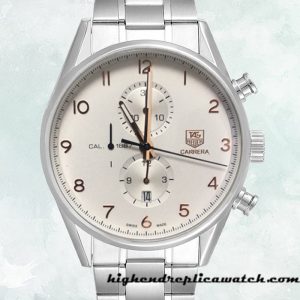 High End Replica Tag Heuer Carrera Men's CAR2012.BA0796 43mm Bracelet Japanese Quartz