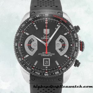 High End Replica Tag Heuer Grand Carrera 43mm Men's CAV511C.FT6016 Quartz Black Dial