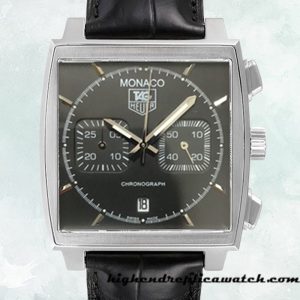 High End Replica Tag Heuer Monaco CAW2110.FC6177 Men's 40mm Japanese Quartz Black Dial
