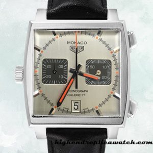 High End Replica Tag Heuer Monaco 40mm Men's CAW211C.FC6241 Silver-tone