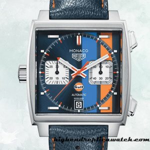 High End Replica Tag Heuer Monaco Men's 41mm CAW211R.FC6401 Blue Dial