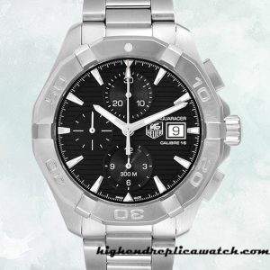 High End Replica Tag Heuer Aquaracer Men's CAY2110.BA0927 43mm Black Dial Bracelet