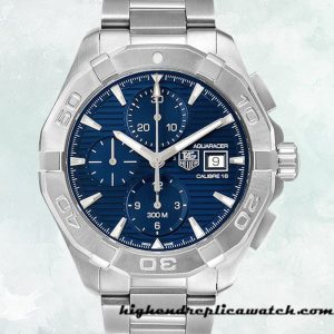 High End Replica Tag Heuer Aquaracer 43mm CAY2112.BA0927 Men's Bracelet Silver-tone