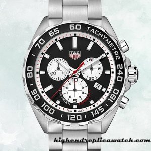 High End Replica Tag Heuer Formula 1 CAZ101E.BA0842 43mm Men's Bracelet Silver-tone