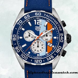 High End Replica Tag Heuer Formula 1 Men's CAZ101N.FC8243 43mm Silver-tone Leather Strap