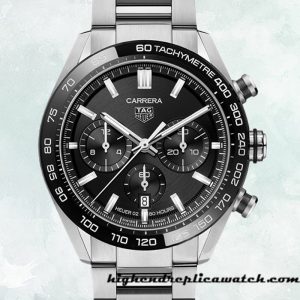 High End Replica Tag Heuer Carrera 43mm CBN2A1B.BA0643 Men's Automatic Black Dial