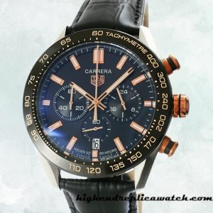 High End Replica Tag Heuer Carrera 43mm CBN2A5A.FC6481 Men's Black Dial Automatic