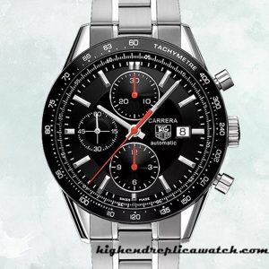 High End Replica Tag Heuer Carrera Men's CV2014.BA0794 43mm Automatic Silver-tone