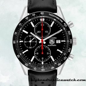 High End Replica Tag Heuer Carrera CV2014.FC6233 43mm Men's Automatic Black Dial